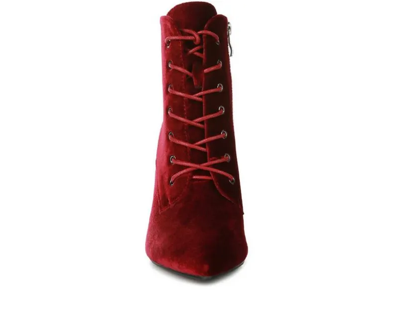 Lace Up|Dress>London Rag Women's Bornsta Lace Up Stiletto Boots