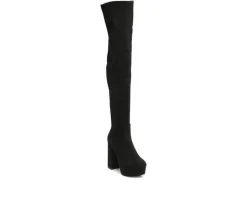 Dress>London Rag Women's Bubble Platform Knee High Boots