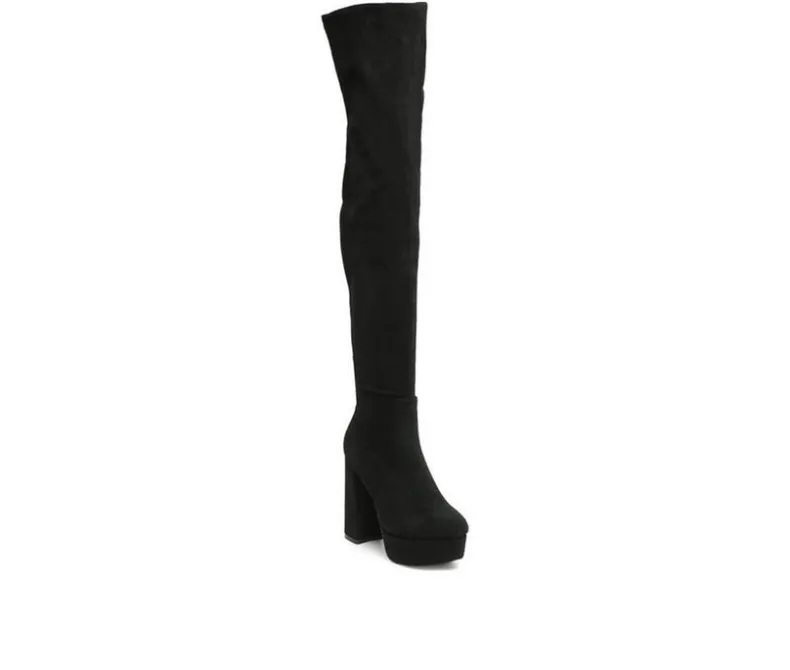 Dress>London Rag Women's Bubble Platform Knee High Boots