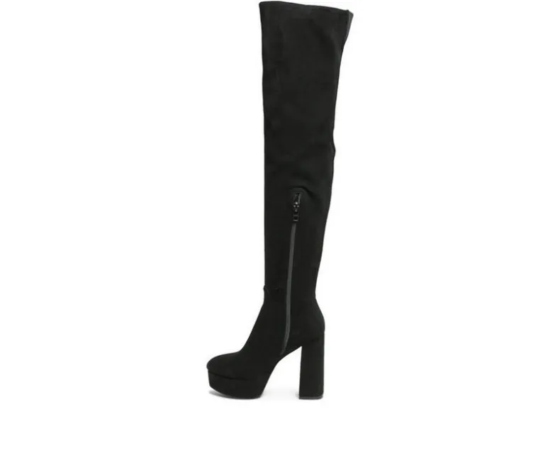 Dress>London Rag Women's Bubble Platform Knee High Boots
