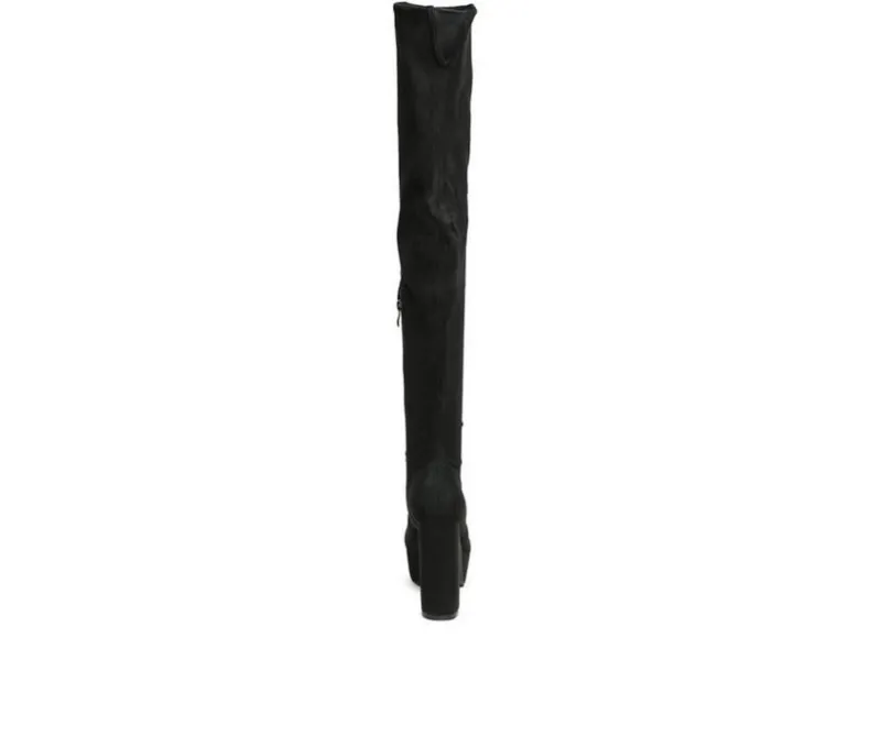 Dress>London Rag Women's Bubble Platform Knee High Boots
