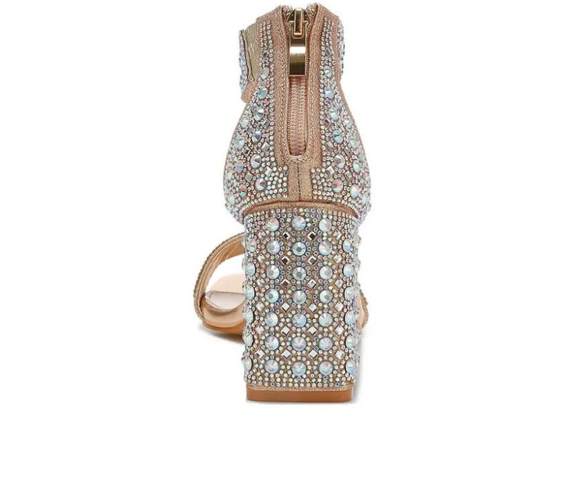 Sandals>London Rag Women's Cady Rhinestones Dress Sandals