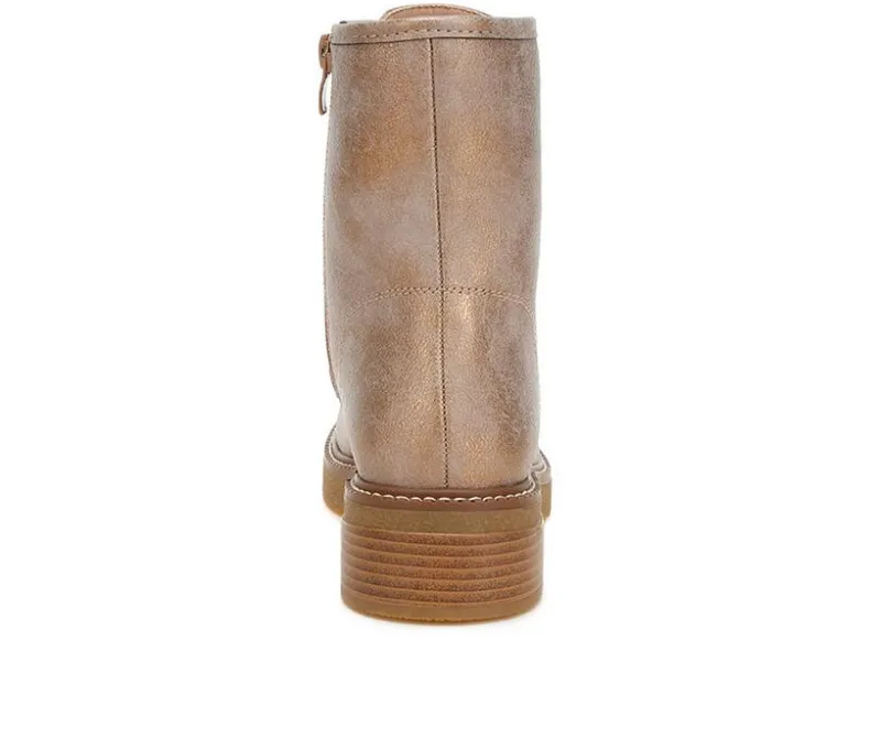 Lace Up>London Rag Women's Clover Combat Booties