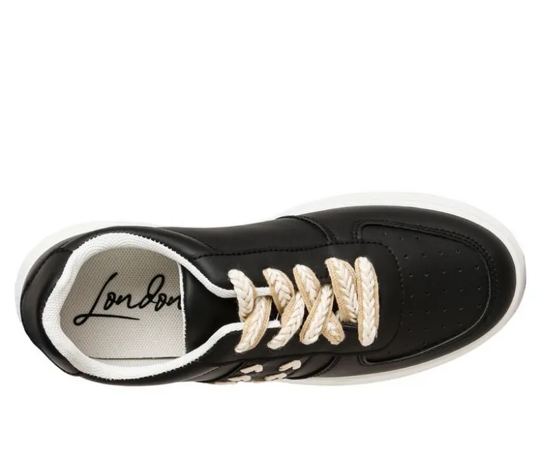 Platform>London Rag Women's Cross Stitch Platform Sneakers