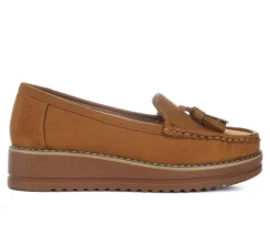 Loafers & Oxfords>London Rag Women's Daiki Wedge Loafers