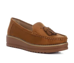 Loafers & Oxfords>London Rag Women's Daiki Wedge Loafers
