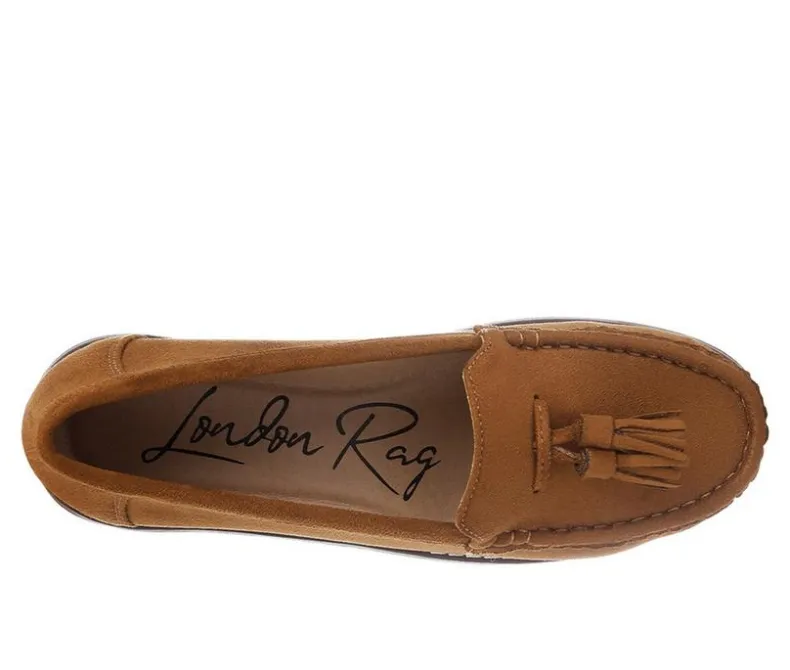 Loafers & Oxfords>London Rag Women's Daiki Wedge Loafers