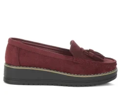 Loafers & Oxfords>London Rag Women's Daiki Wedge Loafers