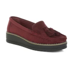 Loafers & Oxfords>London Rag Women's Daiki Wedge Loafers