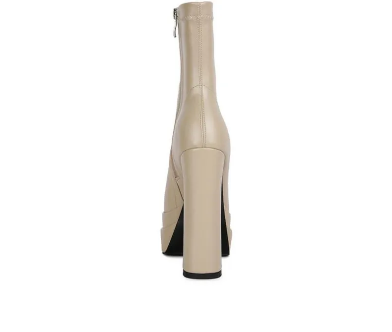 Dress>London Rag Women's Dextra Platform Heeled Booties