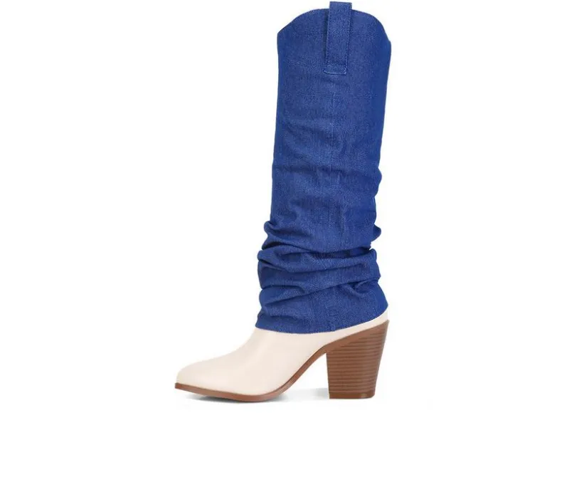 Tall|Dress>London Rag Women's Fab Cowboy Knee High Boots