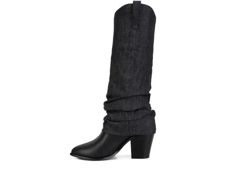 Tall|Dress>London Rag Women's Fab Cowboy Knee High Boots