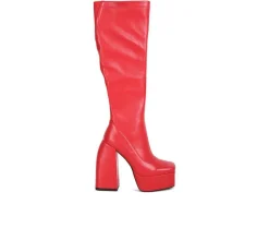 Tall|Dress>London Rag Women's Fanning Platform Knee High Boots