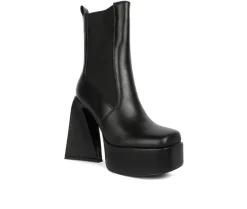Dress>London Rag Women's Frosty Platform Heeled Booties