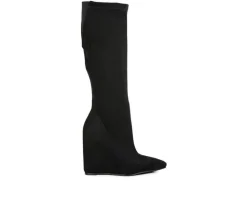 Tall>London Rag Women's Gladol Knee High Wedge Boots