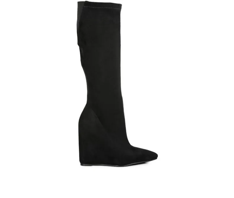 Tall>London Rag Women's Gladol Knee High Wedge Boots
