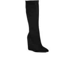 Tall>London Rag Women's Gladol Knee High Wedge Boots
