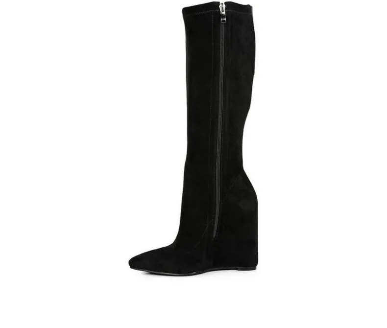 Tall>London Rag Women's Gladol Knee High Wedge Boots