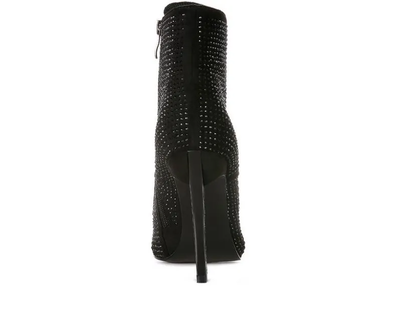 Lace Up|Dress>London Rag Women's Head On Lace Up Stiletto Booties