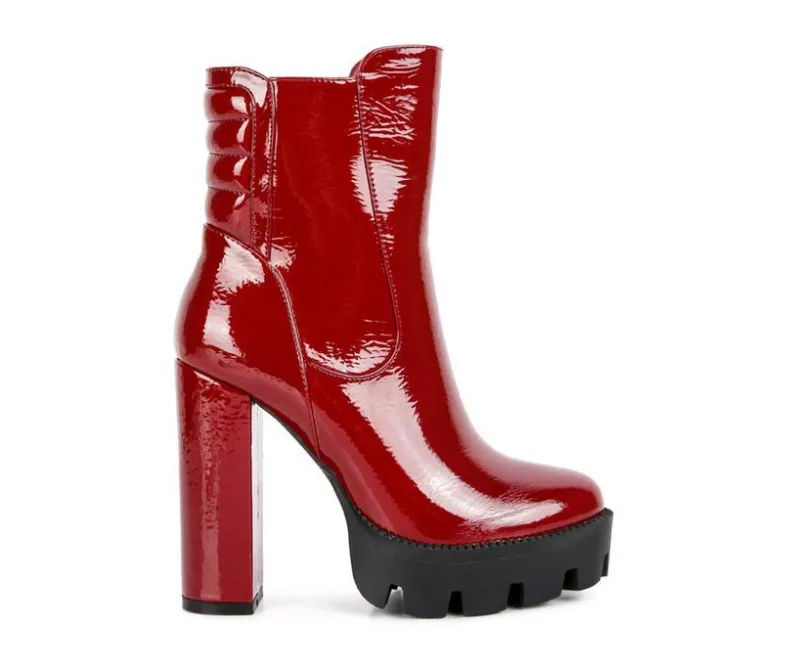 Dress>London Rag Women's High Key Platform Heeled Booties