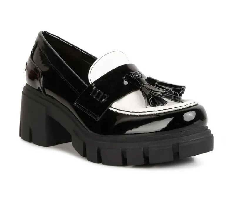 Loafers & Oxfords>London Rag Women's Jonah Chunky Heeled Loafers