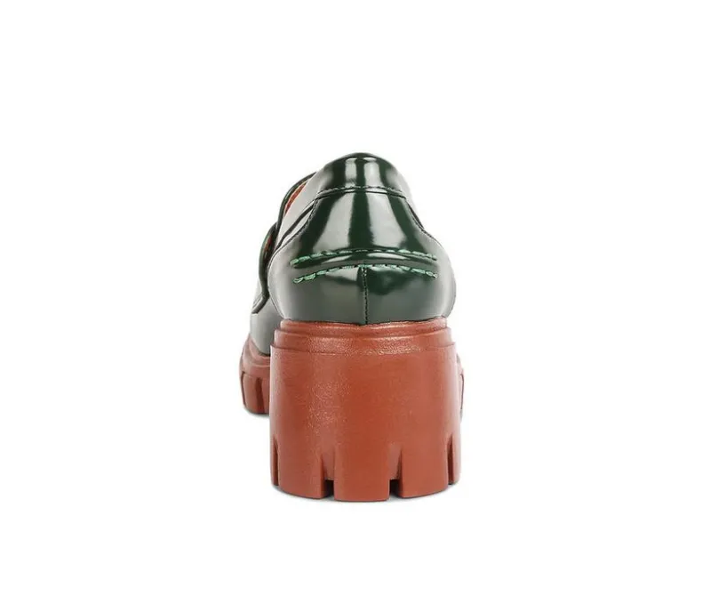 Loafers & Oxfords>London Rag Women's Jonah Chunky Heeled Loafers