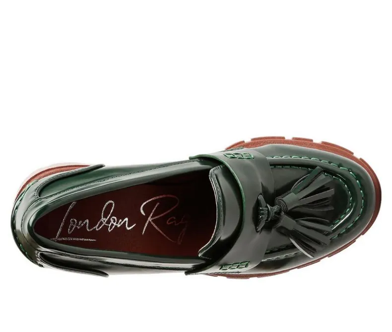 Loafers & Oxfords>London Rag Women's Jonah Chunky Heeled Loafers