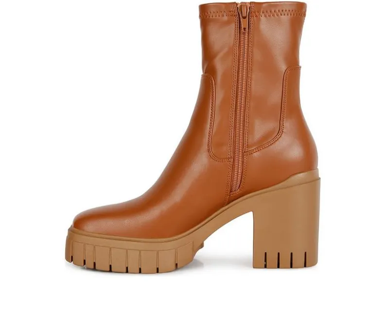Dress>London Rag Women's Kokum Platform Heeled Booties