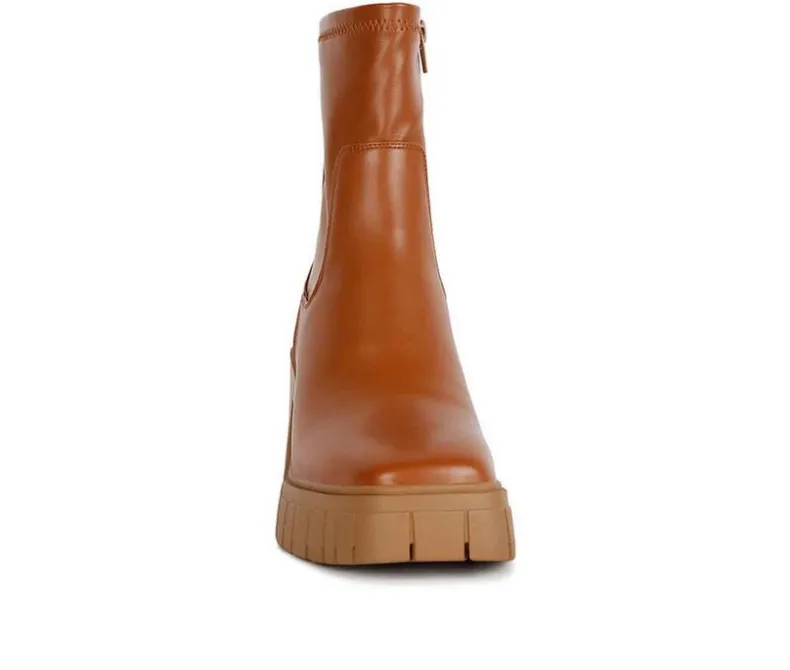 Dress>London Rag Women's Kokum Platform Heeled Booties