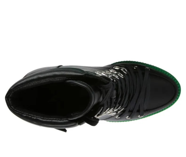 Moto|Lace Up>London Rag Women's Larch Lace Up Platform Booties