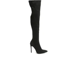 Dress>London Rag Women's Madman Knee High Stiletto Boots