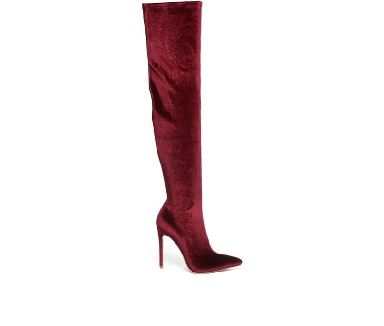 Dress>London Rag Women's Madman Knee High Stiletto Boots