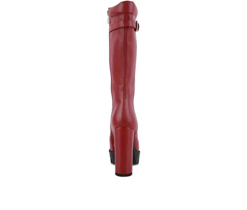 Lace Up|Tall>London Rag Women's Magnolia Knee High Lace Up Boots