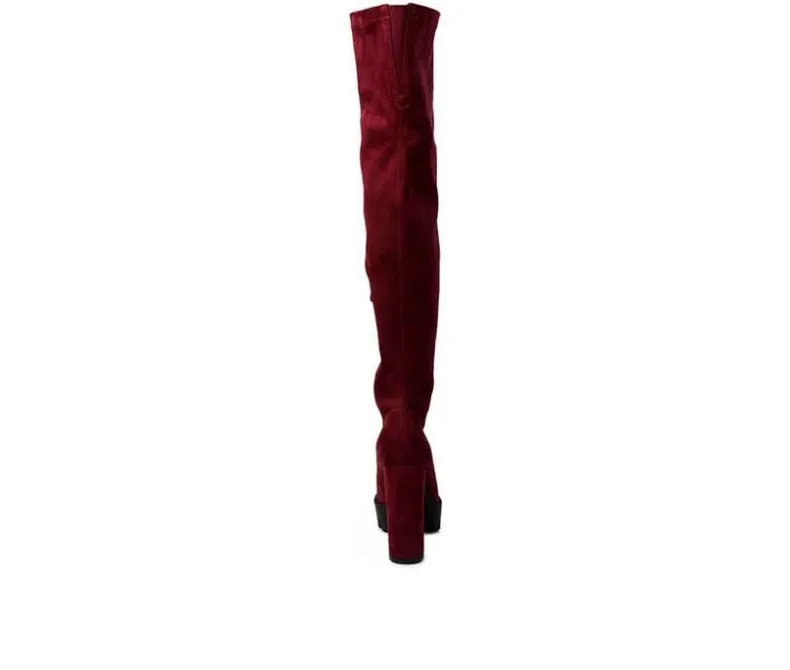 Dress|Pumps & Heels>London Rag Women's Maple Over The Knee Heeled Boots
