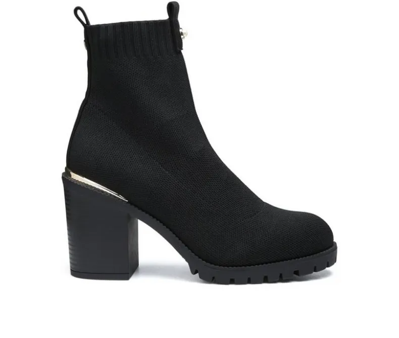 Dress>London Rag Women's Medusa Block Heel Booties