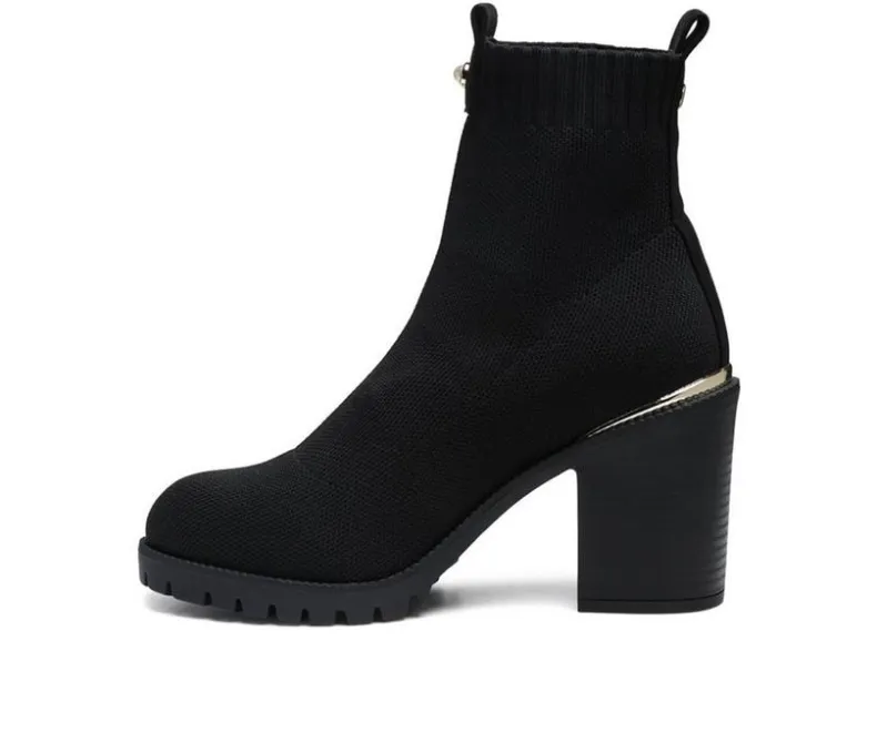 Dress>London Rag Women's Medusa Block Heel Booties