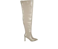 Dress>London Rag Women's Minkles Over The Knee Heeled Boots