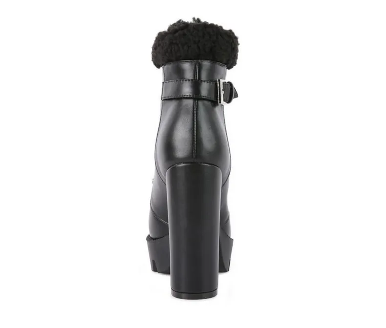 Lace Up|Dress>London Rag Women's Pines Lace Up Heeled Platform Boots