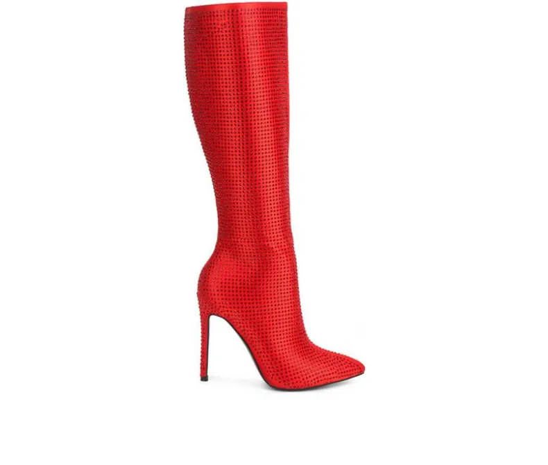 Tall|Dress>London Rag Women's Pipette Knee High Stiletto Boots