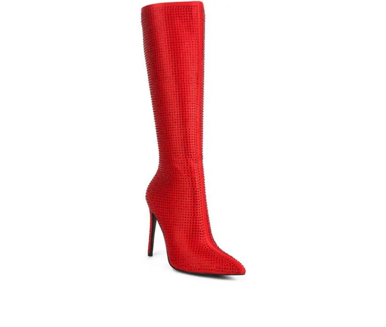 Tall|Dress>London Rag Women's Pipette Knee High Stiletto Boots