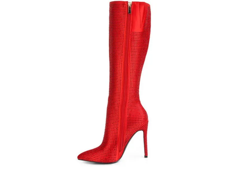 Tall|Dress>London Rag Women's Pipette Knee High Stiletto Boots