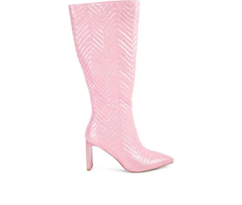 Tall|Dress>London Rag Women's Prinkles Knee High Heeled Boots