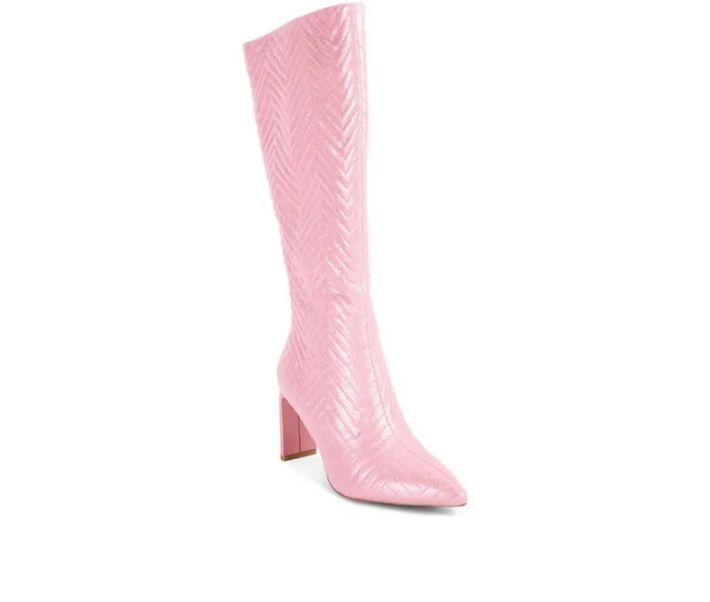 Tall|Dress>London Rag Women's Prinkles Knee High Heeled Boots