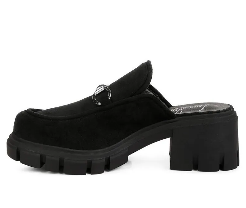 Clogs & Mules>London Rag Women's Prosper Chunky Heeled Mules