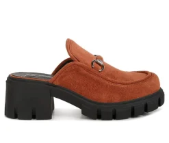 Clogs & Mules>London Rag Women's Prosper Chunky Heeled Mules