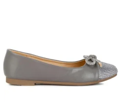 Flats>London Rag Women's Rhinestone Toe Cap Flats