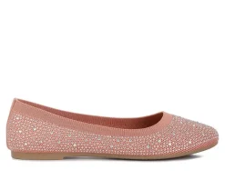 Flats>London Rag Women's Rhinestone Ballet Flats