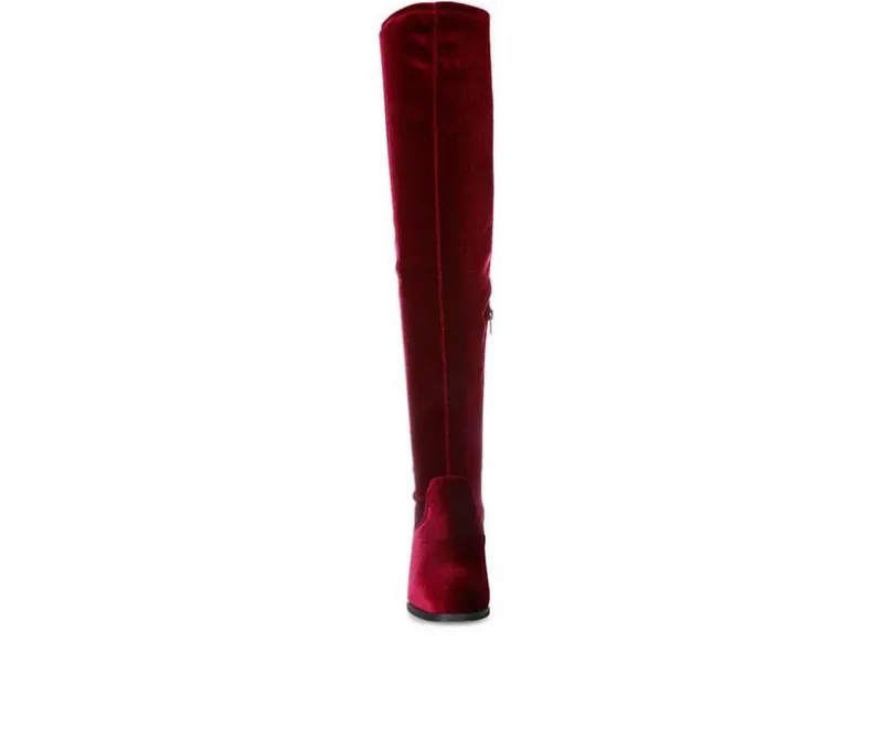 Tall>London Rag Women's Rumple Knee High Boots