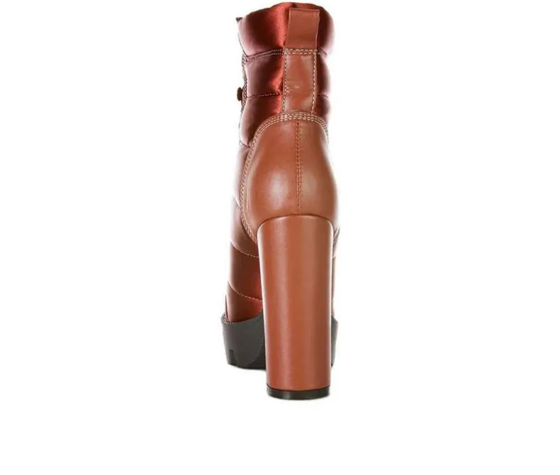 Lace Up|Dress>London Rag Women's Scotch Lace Up Heeled Booties