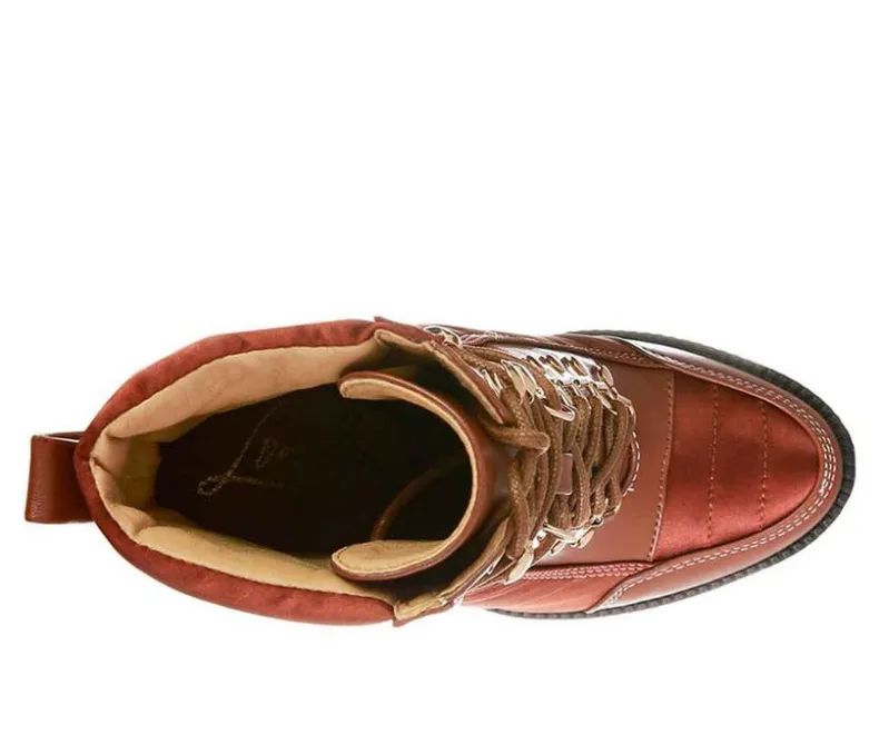 Lace Up|Dress>London Rag Women's Scotch Lace Up Heeled Booties
